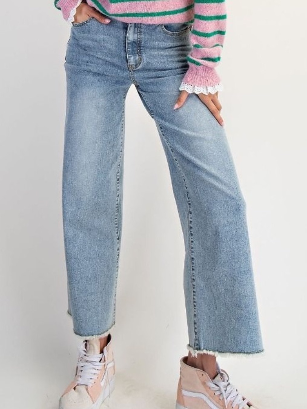 Easel High-Rise Button-Front Jeans